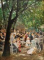 Biergarten à Munchen Max Liebermann impressionnisme allemand